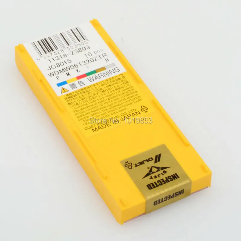 WDMW06T320 ZTR JC8015 карбидные вставки для индексируемое Фрезерование резак