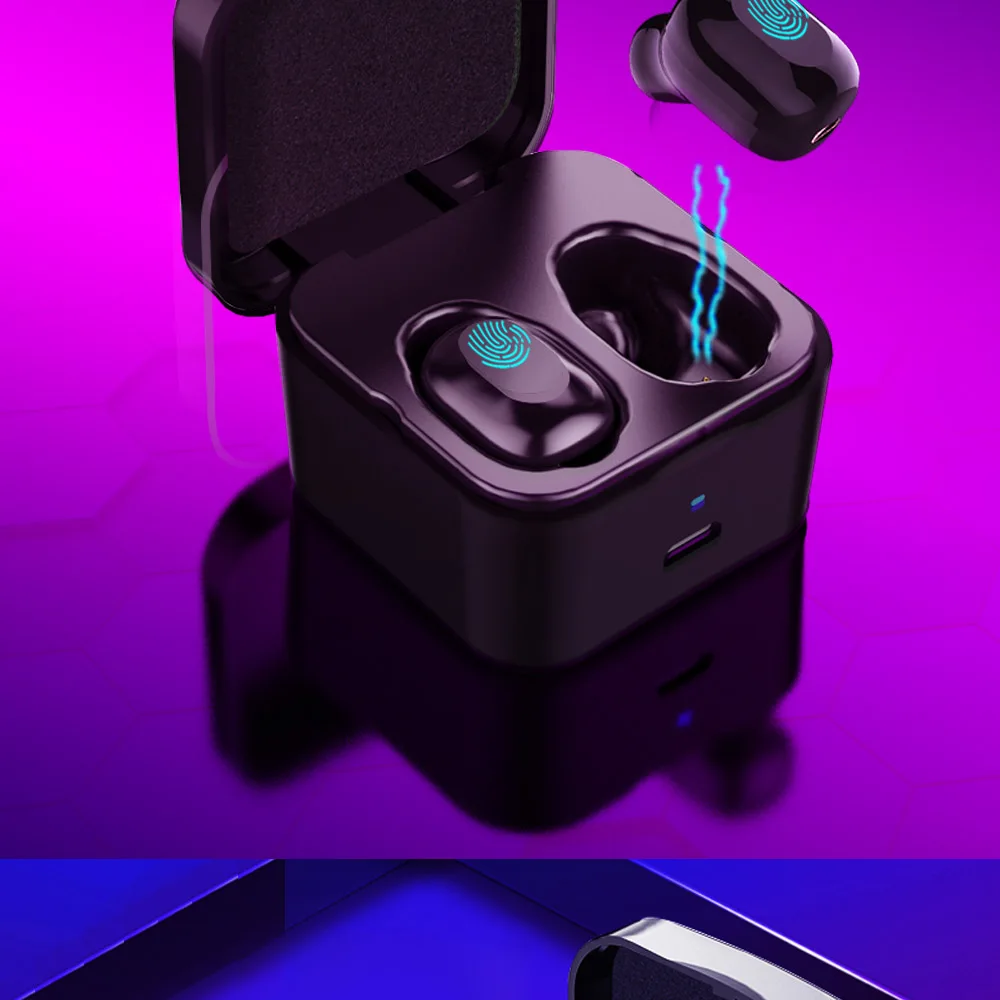 CBAOOO TWS Min Bluetooth наушники беспроводные наушники спортивные музыкальные гарнитуры bluetooth 5,0 наушники с микрофоном и зарядным устройством