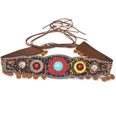 khaki Цыганский Хиппи Boho Турецкий Чешский шимми модные Стиль пояса танец Средства ухода за кожей цепи Этническая створки пояса платье ретро черный кожаный ремень - Цвет: khaki