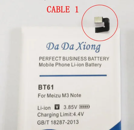 BT61-Cable1 Высокое качество 4950 мАч BT61 сменная батарея для Meizu M3 Note L681H l-версия батареи для мобильных телефонов - Цвет: BT61-Cable1