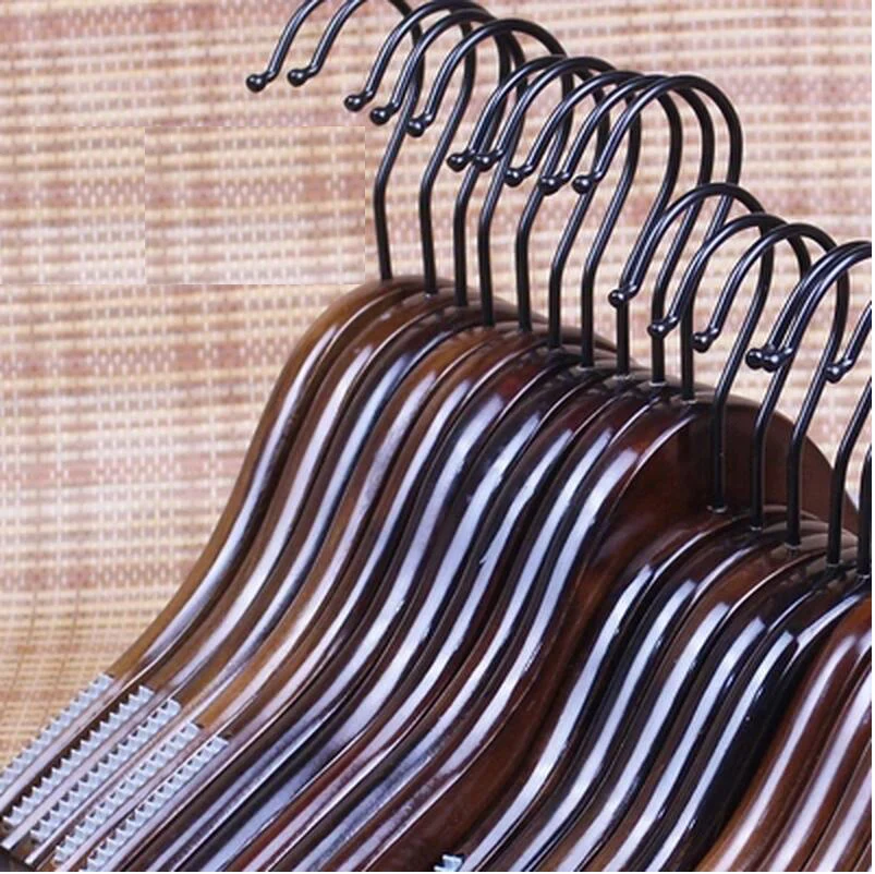 10 шт./лот винтажные деревянные вешалки Противоскользящие для одежды детская