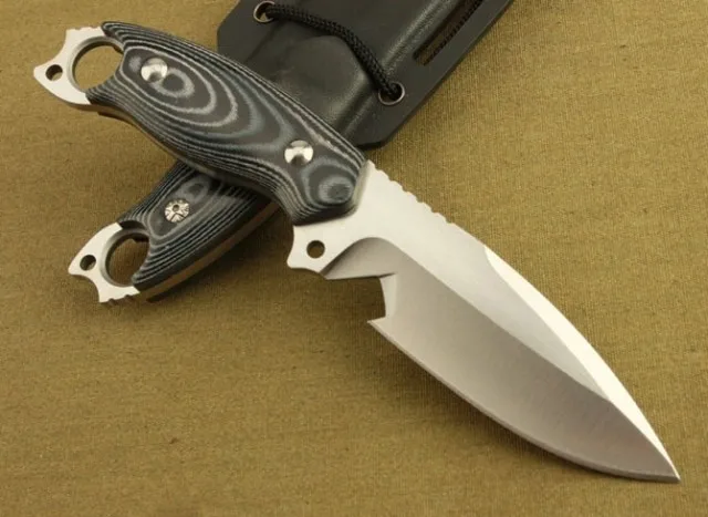 Нескользящая ручка Micarta маленький прямой нож с рукояткой для охоты охотничий