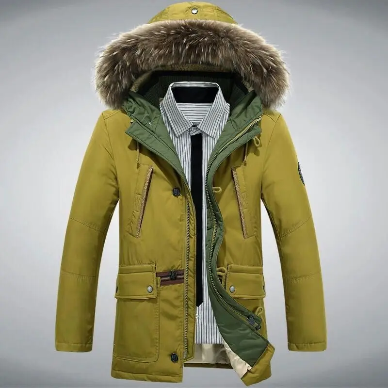 2016 Мужское пальто на утином пуху брендовая одежда Fang теплая повседневная куртки