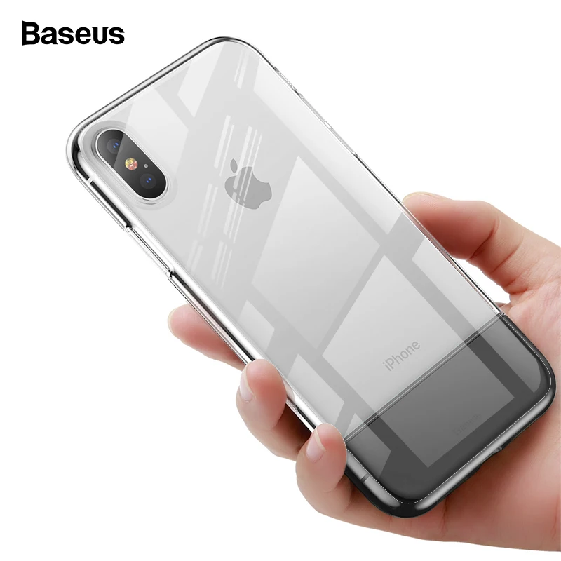 Baseus Прозрачный чехол для iPhone Xs Max Xr X S R Xsmax Coque Мягкий ТПУ силиконовый Жесткий ПК Защитный чехол для iPhone Max Funda