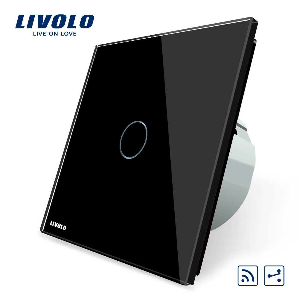 Livolo ЕС Стандартный Беспроводной выключатель 1 Gang 2 Way, AC 220~ 250 V, с дистанционным Функция, C701SR-1/2/3/5, без пульта дистанционного управления