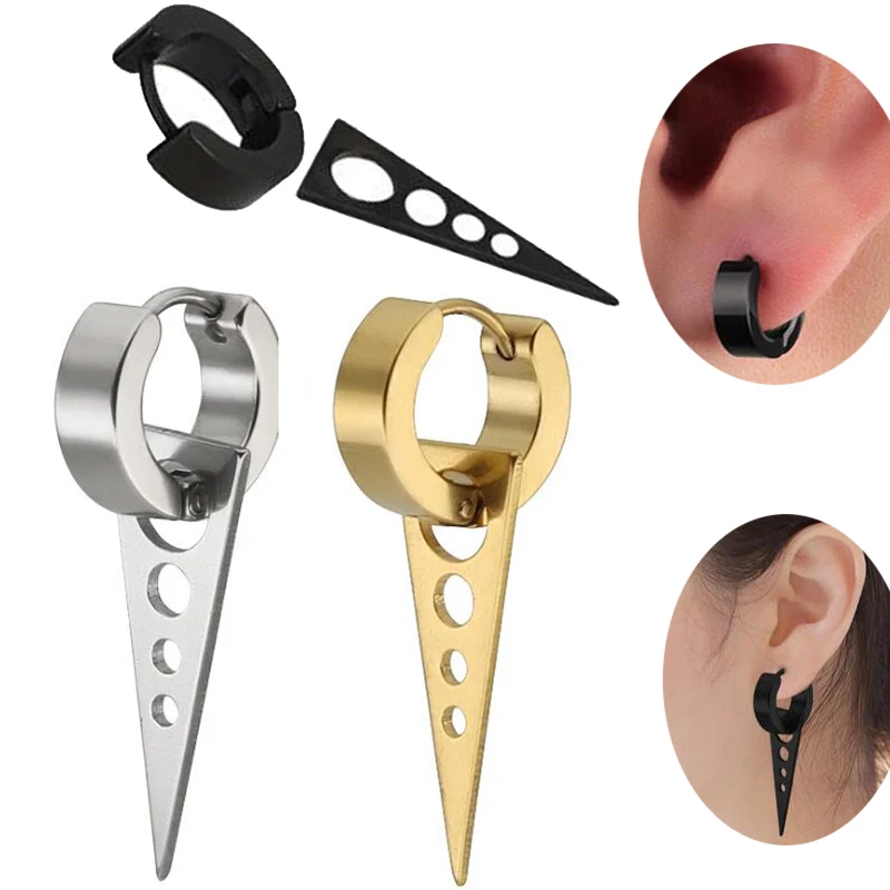 Серьги гвоздики Huggie из нержавеющей стали 2 шт.|stud earrings|stainless steel earringsearring men |