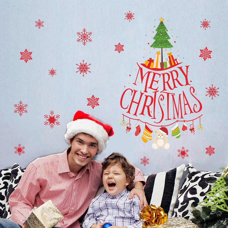 % Рождественская елка нового дизайна наклейки на стену с рождеством детская
