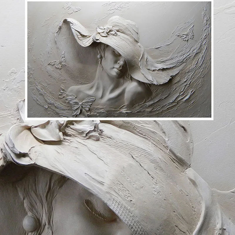 Обои на заказ 3D стереоскопическое тиснение картина маслом абстрактное искусство