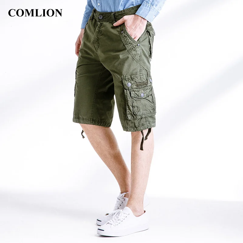 

2018 новые модные армейские шорты-карго, мужские хлопковые повседневные однотонные шорты, брендовая одежда, летние шорты, мужские брюки высокого качества F4