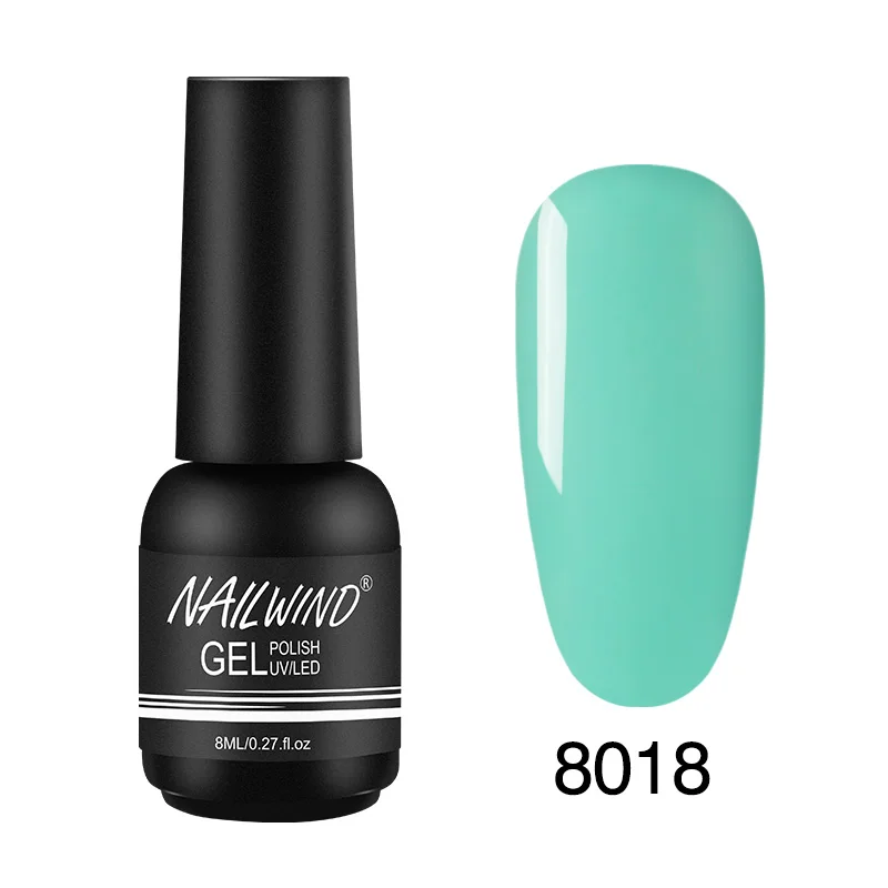 Гель nailwind лак для ногтей неоновый гель гибридные Лаки Полупостоянный лак для ногтей УФ основа верхнее покрытие 8 мл все для маникюра гель лак - Цвет: 8018