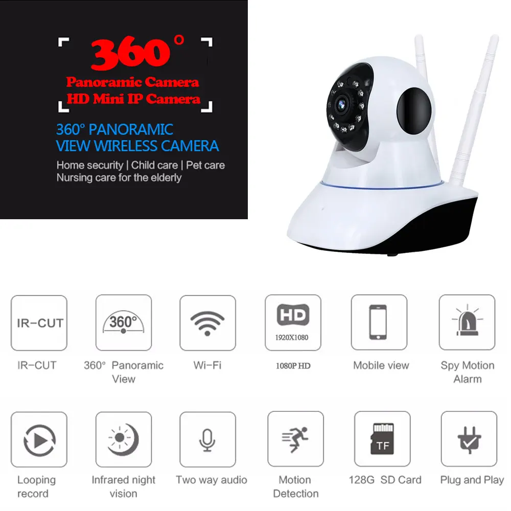AHCVBIVN мини IP камера 1080P Wi-Fi беспроводная сетевая домашняя охранная Скрытое