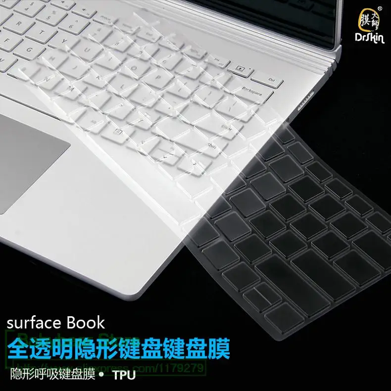 Для microsoft поверхность книга 2 15 15,6 ''Pro 3 4 Pro3 Pro4 12,3'' 13,5 ''Ясно Ulrta тонкий US макет пленка для клавиатуры из ТПУ кожи