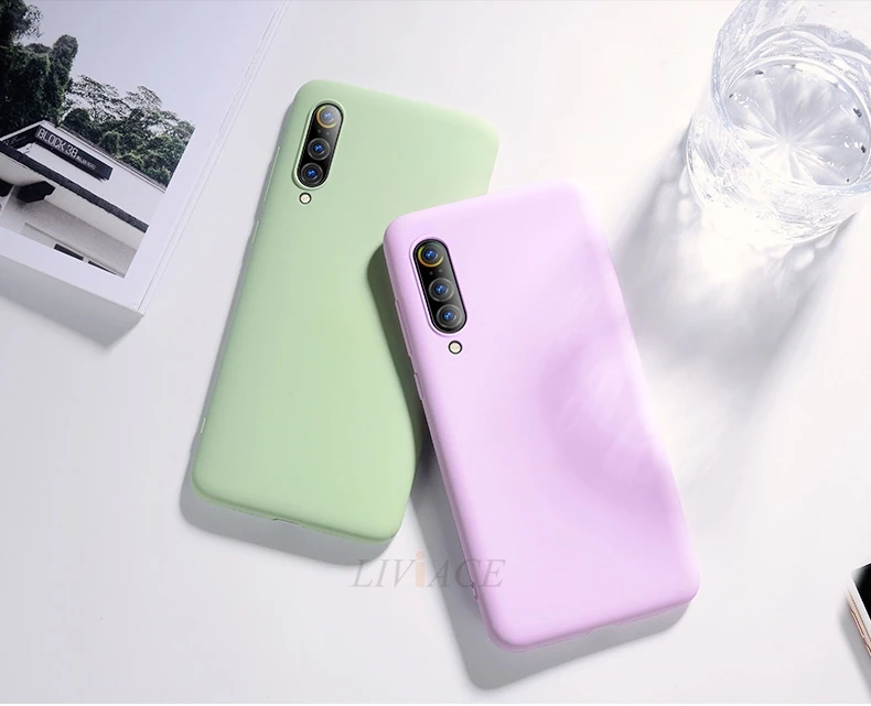 Жидкий силиконовый чехол для телефона для xiaomi mi 9 se lite pro a3 xio mi мягкий чехол-накладка для xiaomi mi 9 9se xiaomi 9 fundas