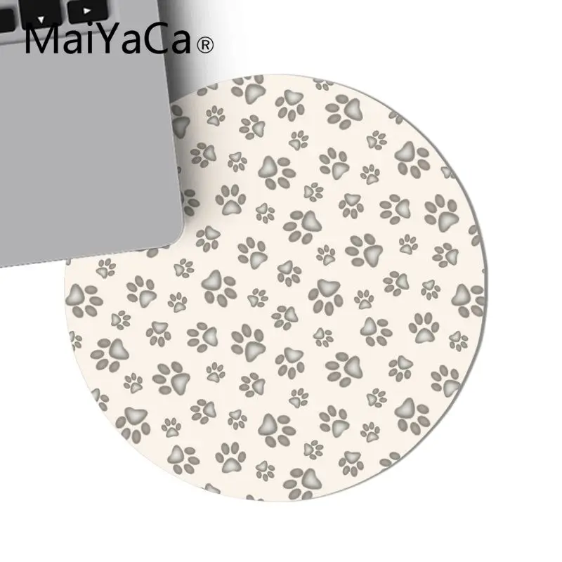 Красивое аниме maiyaca милые кошки лапы шаблон Ноутбук круглые Игровые мыши коврик для мыши уникальный настольный коврик ПК компьютерный игровой коврик для мыши