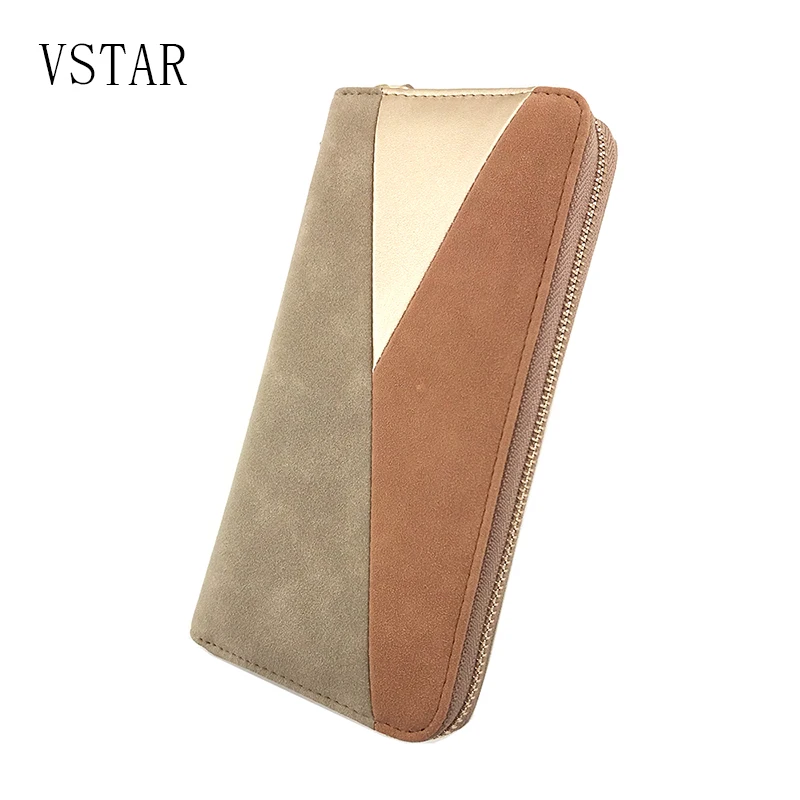 2018 VSTAR PU женский кошелек Модный повседневный длинный три цвета пэчворк|long wallet|fashion