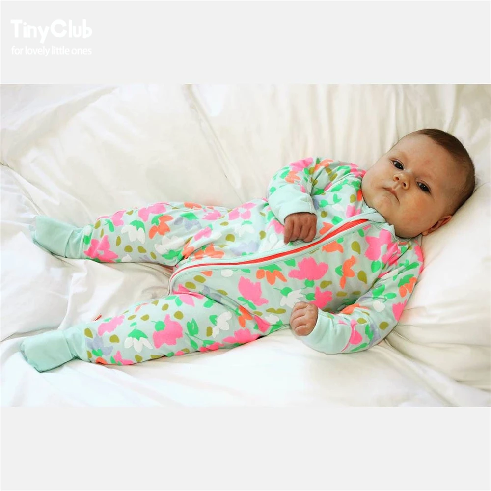 Infant Jumpsuit Long Sleeves Floral Romper Baby Boy Girl Clothes Tiny Cottons New Born Toddler Onesie Overall Outfits Pajamas | Детская