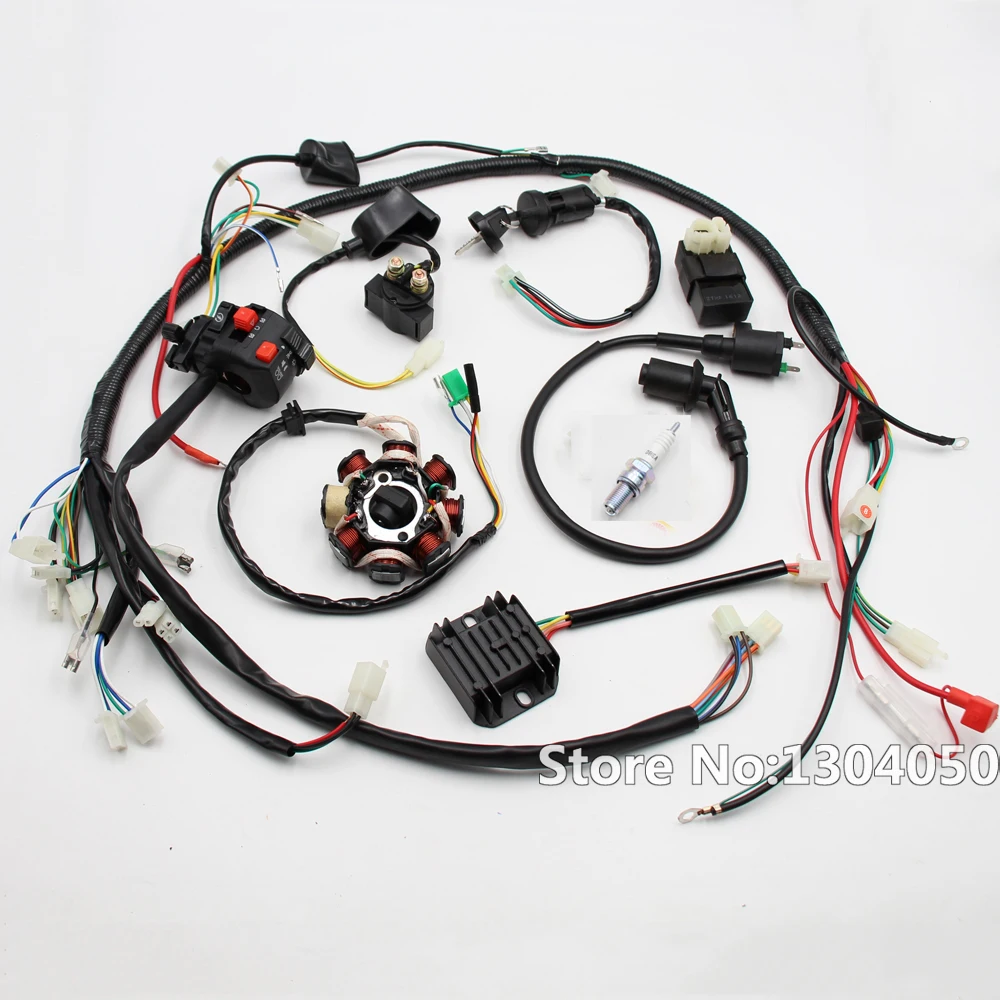 GY6 150cc 200cc 250cc полный Электрический статор провод жгут ткацкий станок магнитная