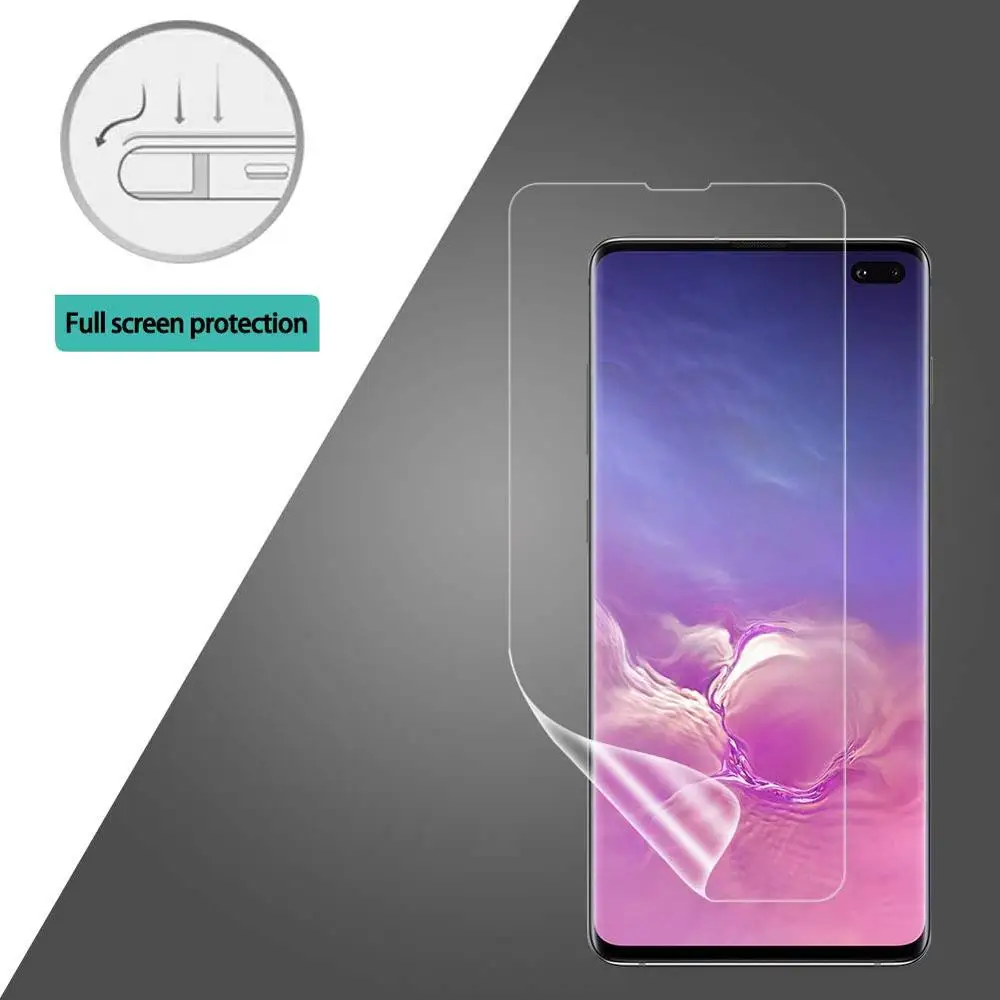Полностью Мягкая Гидрогелевая пленка для Samsung Galaxy Note 8 9 10 10PRO Защита экрана A70 80 90 M20
