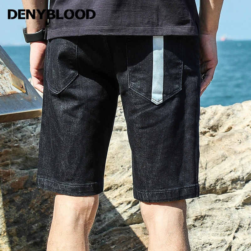 Denyblood Джинсы для женщин Лето 2017 г. Модные мужские Джинсовые Шорты стрейч