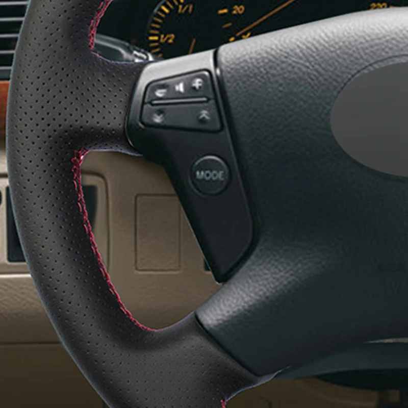 Черный мягкий чехол на руль из искусственной кожи для Toyota Avensis 2003-2007 | Автомобили и