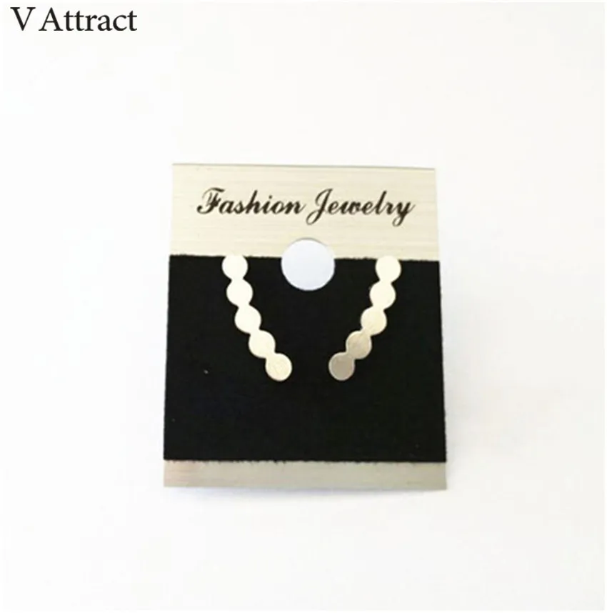 V привлечь Нержавеющая сталь геометрические серьги Для женщин и мужчин цвета: