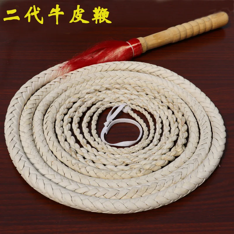 Оптовая Цена плетеный Конный кнут Flogger для скачек из натуральной бычьей кожи