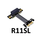 Удлинительный кабель с углом 90 градусов PCIe 3,0x1 to x1 R11SL 8Gbps, высокоскоростной PCI Express 1x Riser Card Extender