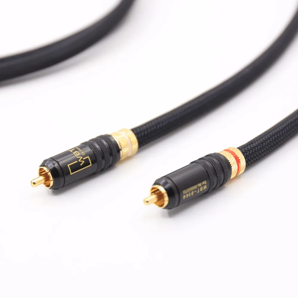 Siltech SQ-88B G5 посеребренные соединительный кабель с WBT-0144 RCA разъем