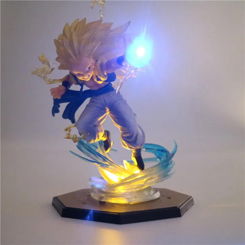 Dragon Ball Z Сон Гоку Супер сайян, «Жемчуг дракона фигурки 2 Цвет 3D Ночник DIY аниме модель настольная лампа Аниме Драконий жемчуг игрушки Dragon Ball лампы
