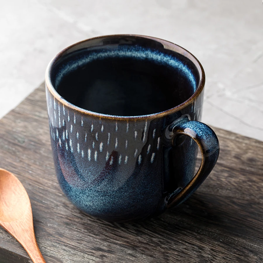 Пивной кофе молочный чай чашки и чашка бардак Caf креативные синие Роскошные