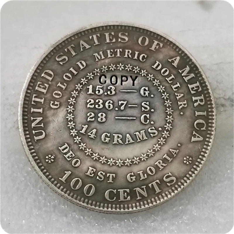 Копия реплики 1879 $1 галоидная Метрическая фотография Бесплатная доставка | Дом и