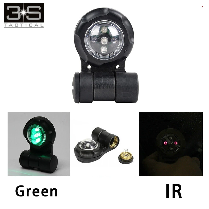 Element Airsoft VIP светильник с ИК-печатью версия Тактический шлем Светильник ИК стробоскоп и крепление на светильник