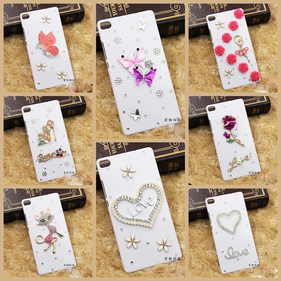 Новый 3D Bling Диаманта Rhinestone Обложка Мода Pretty Phone Case Для Huawei glory 5X 5C 8 P7 P8 P9 P8Lite P9Lite Mate7 9