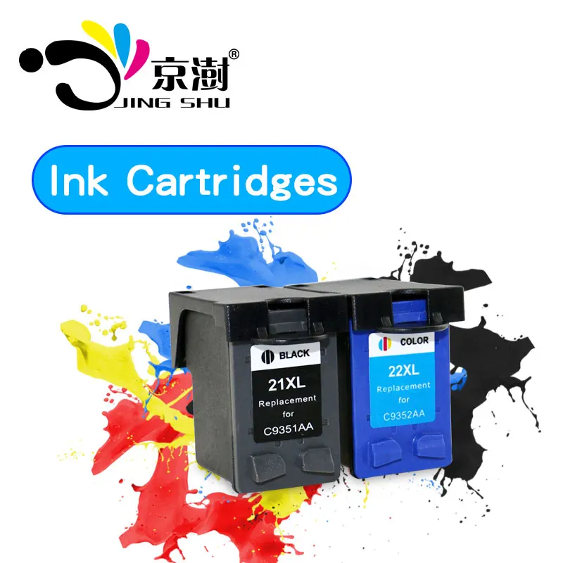 2pk пополнен чернильный картридж для hp 21 22 xl 21xl 22xl Deskjet 3915 D1530 D1320 F2100 F2280 F4100 F4180