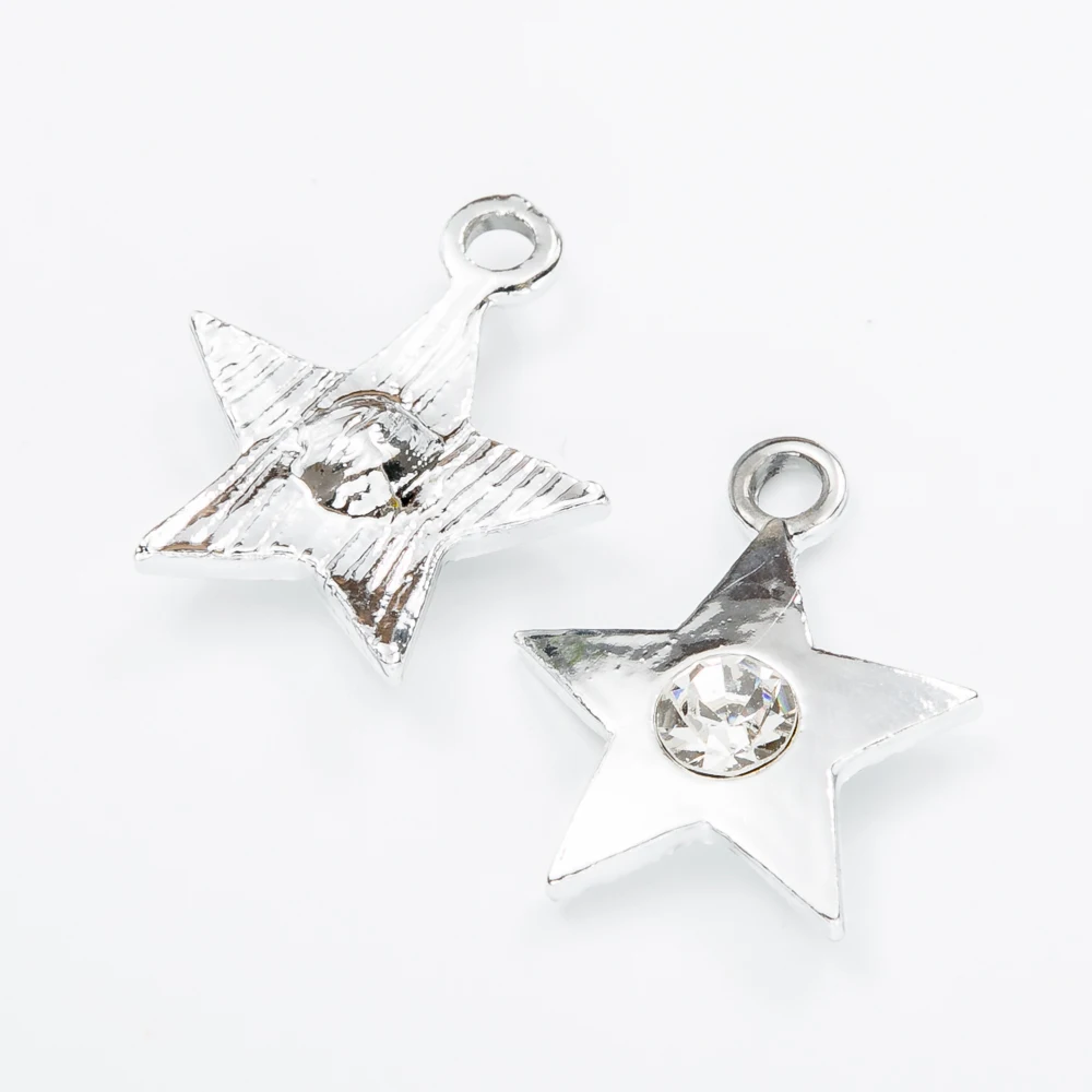 40 шт. высокое качество звезда и Луна Эмаль сплав ювелирные изделия головной убор