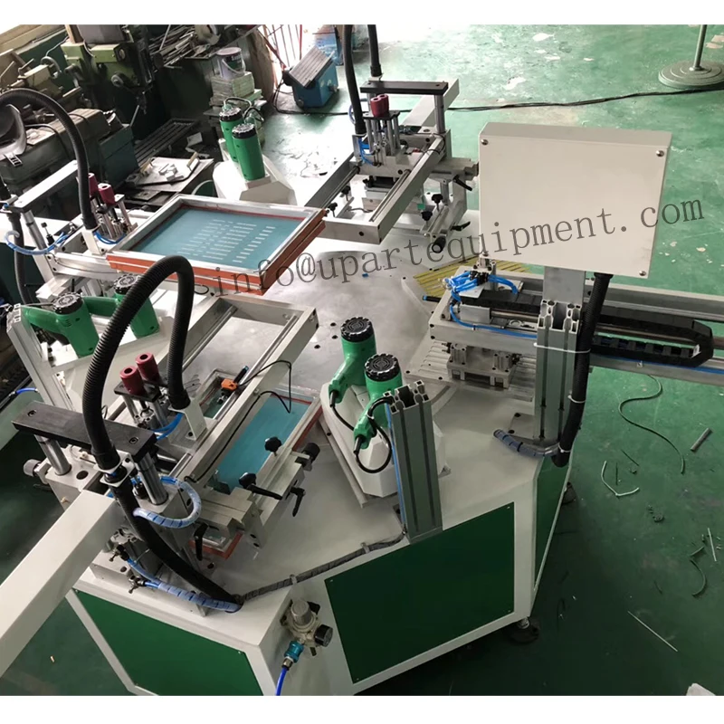 

conveyor automatic silk screen printer 3 color silk screen printer ruler silk screen printer