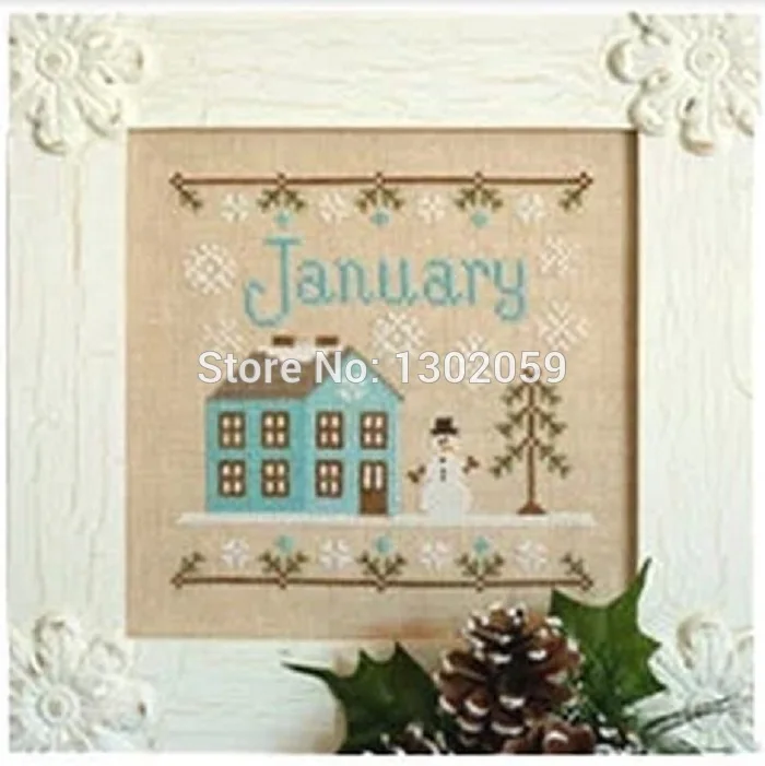 Набор для вышивки крестиком высокое качество в наличии с января по декабрь