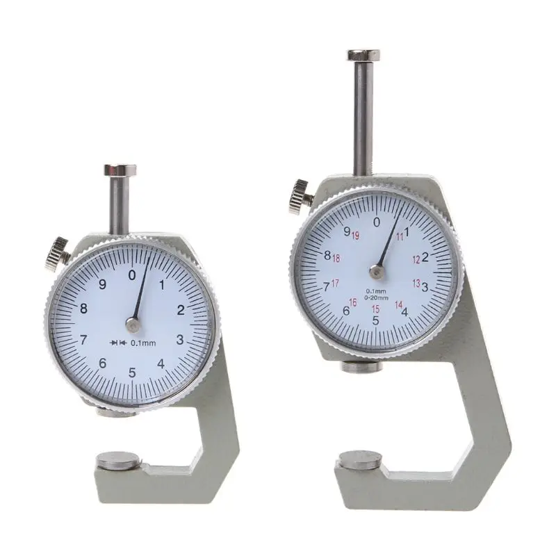 

Dial Thickness Gauge 10 20mm Leather Paper Thickness Meter Tester Accuracy 0.1mm