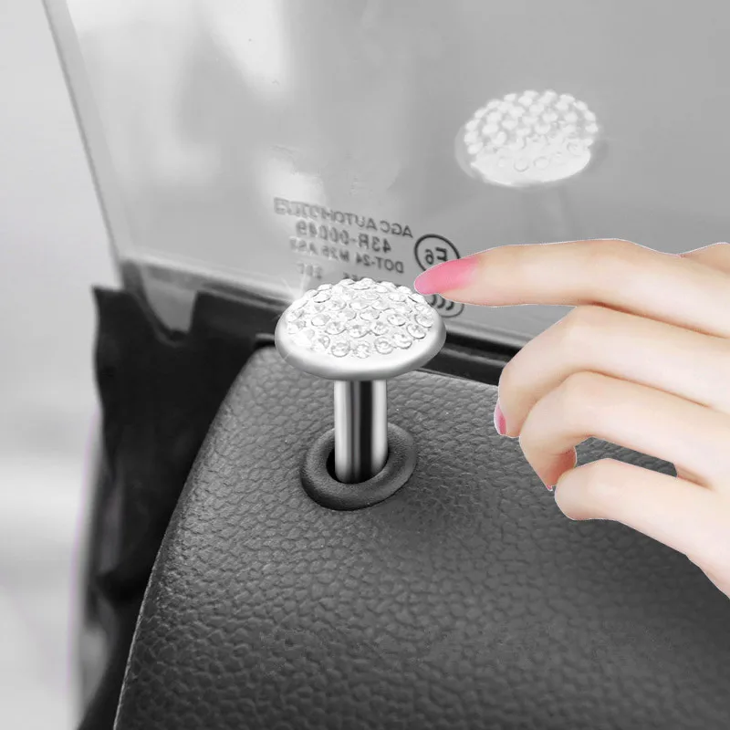 2 шт. шпильки для замка двери автомобиля с кристаллами | Автомобили и мотоциклы