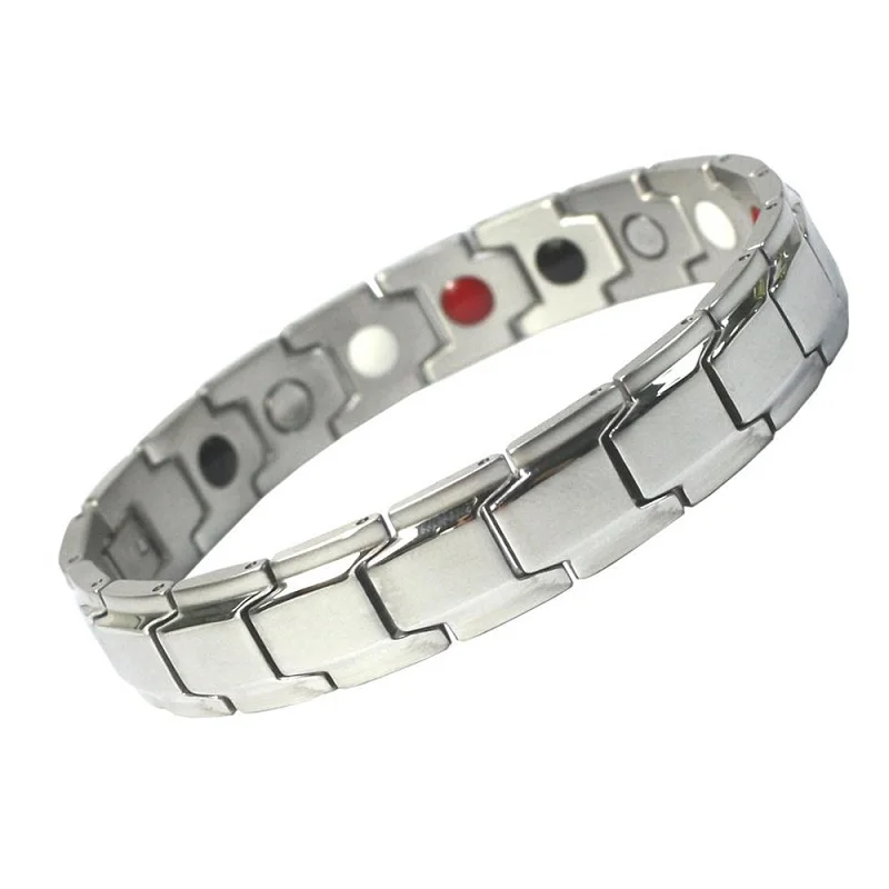 Модный браслет из нержавеющей стали 316L Серебряный IP Золотой мужской