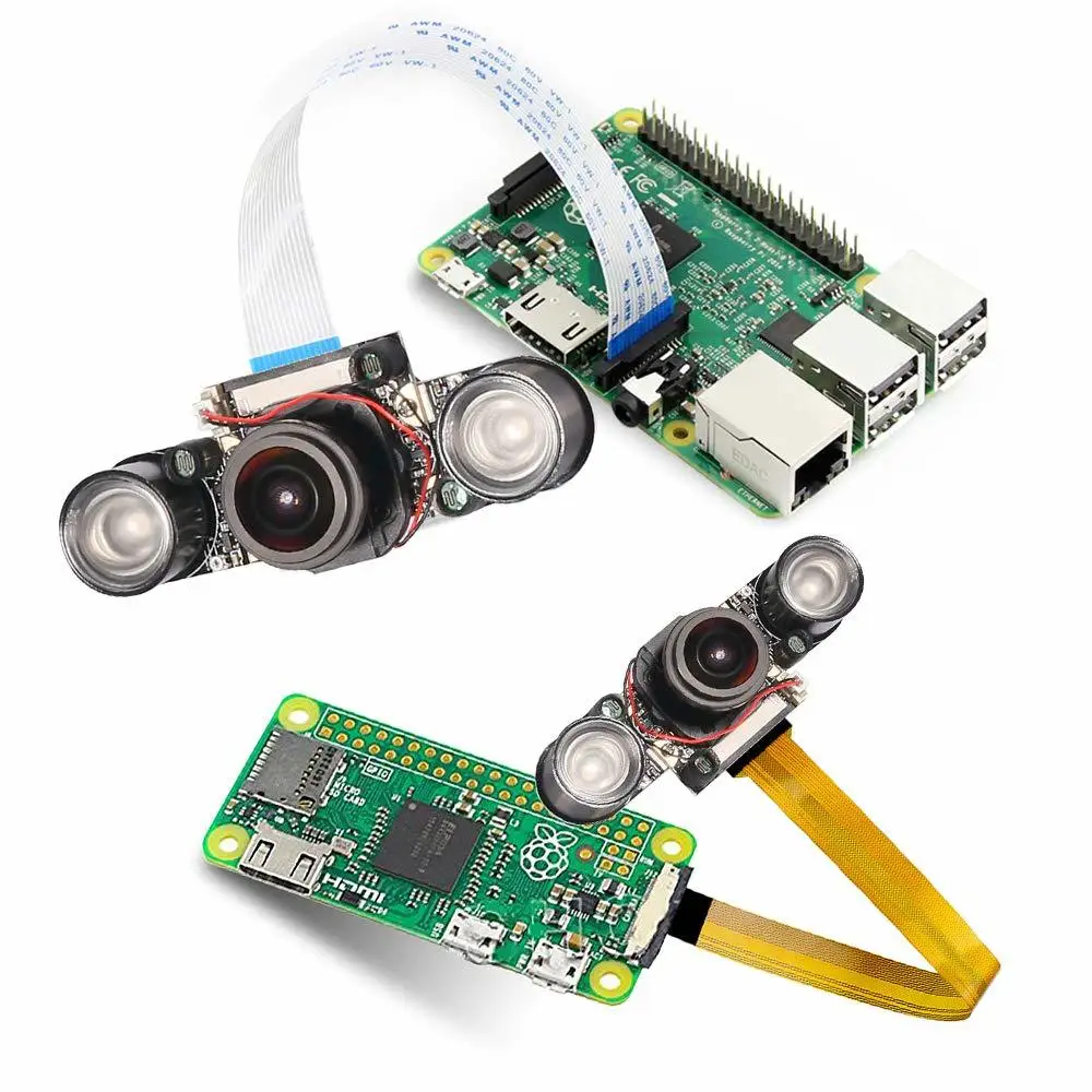 Raspberry Pi 3 b + камера с широким углом обзора 175 градусов 5 Мп OV5647 IR Cut автоматический