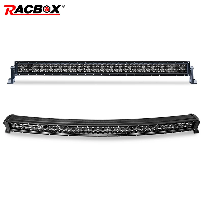 Светодиодный 12V 24V 5D 42 ''туман Изогнутые Прямой Подсветка лампы дневного света бег диск фары для автомобилей авто внедорожный грузовик 4x4 4WD ATV внедорожник