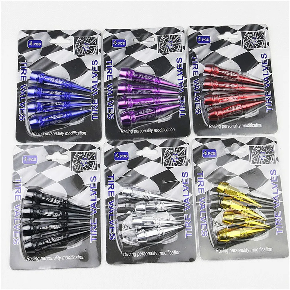 Алюминиевый кожух для автомобильного клапана 4 шт./компл.|Принадлежности шин| |