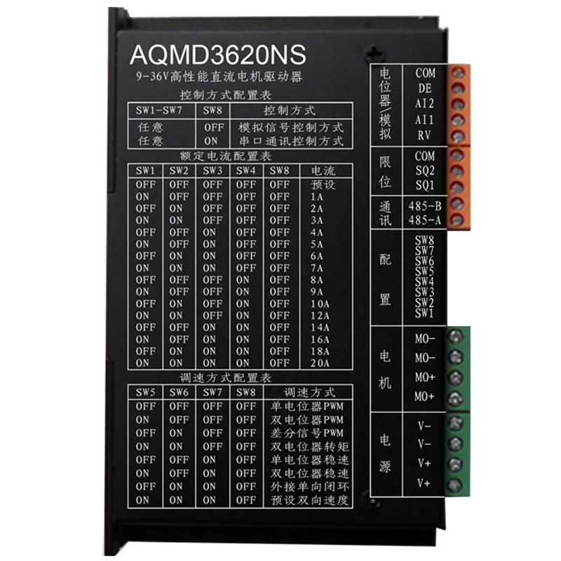 12 / 24 36v20a высокомощный двигатель постоянного тока профессиональное