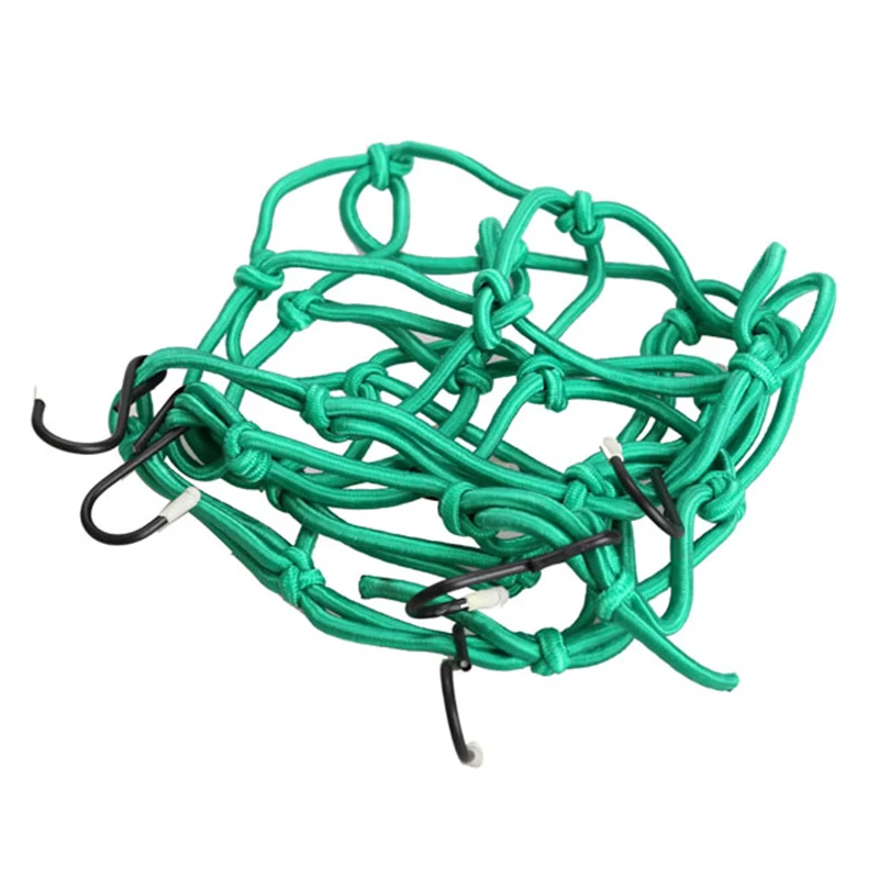 

Hot 30*30cm Motorcycle 6 Hooks Hold Down Fuel Tank Luggage Net Mesh Web Bungee JLD