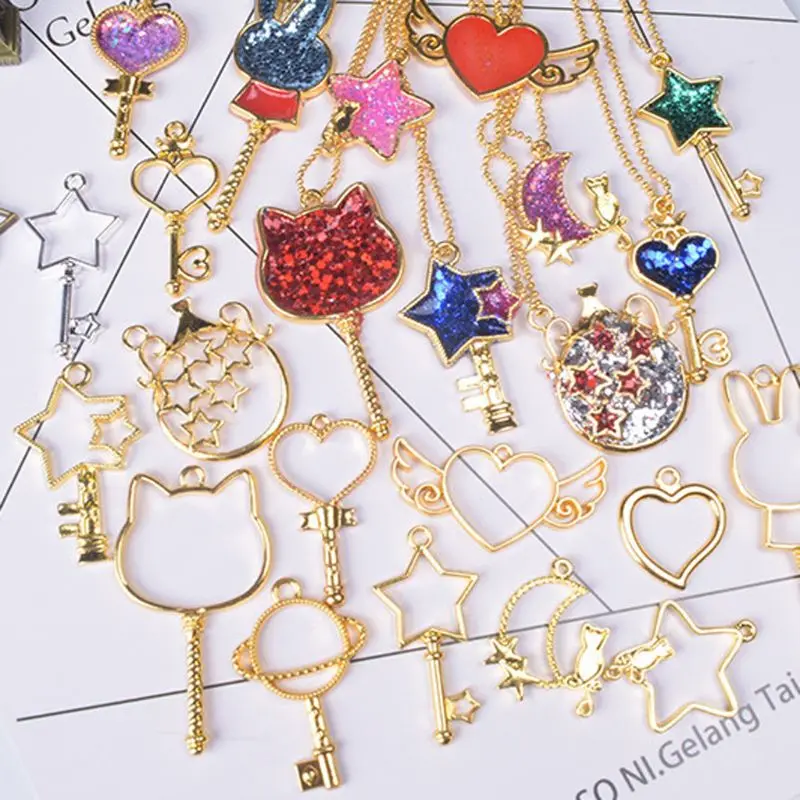 5 шт. основа для кабошона рамка ключей подвеска оправа сделай сам подвески из уф