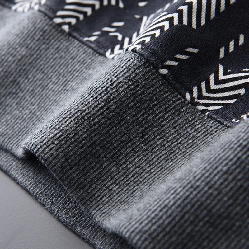 Толстовка Minglu Мужская с принтом круглый воротник большие размеры 4xl 100% хлопок |