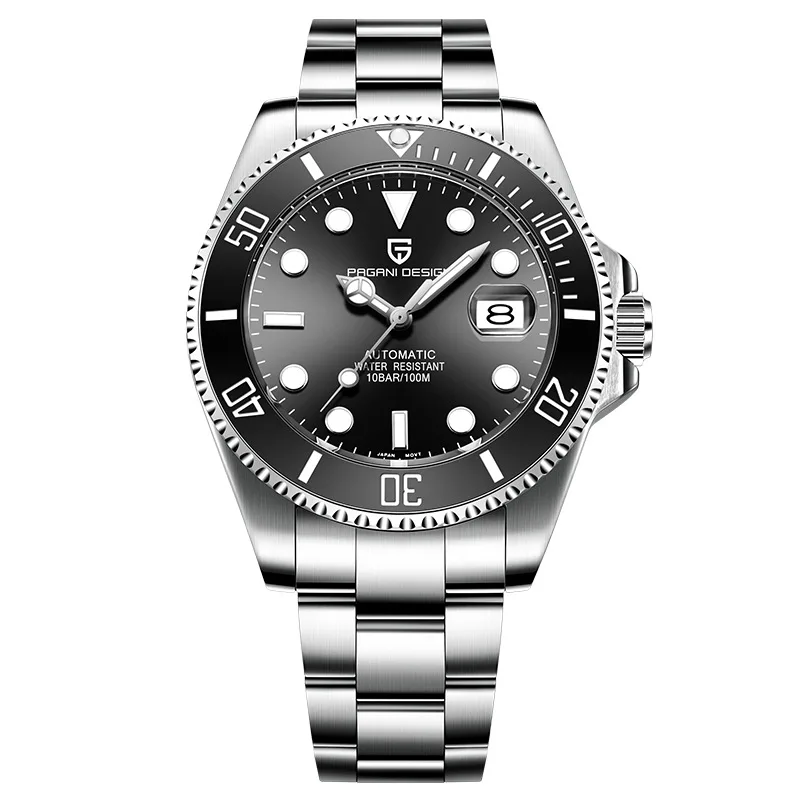 Роскошные мужские часы автоматические механические Seiko move Мужские t мужские s наручные часы 30 м водонепроницаемые военные качественные мужские спортивные деловые часы