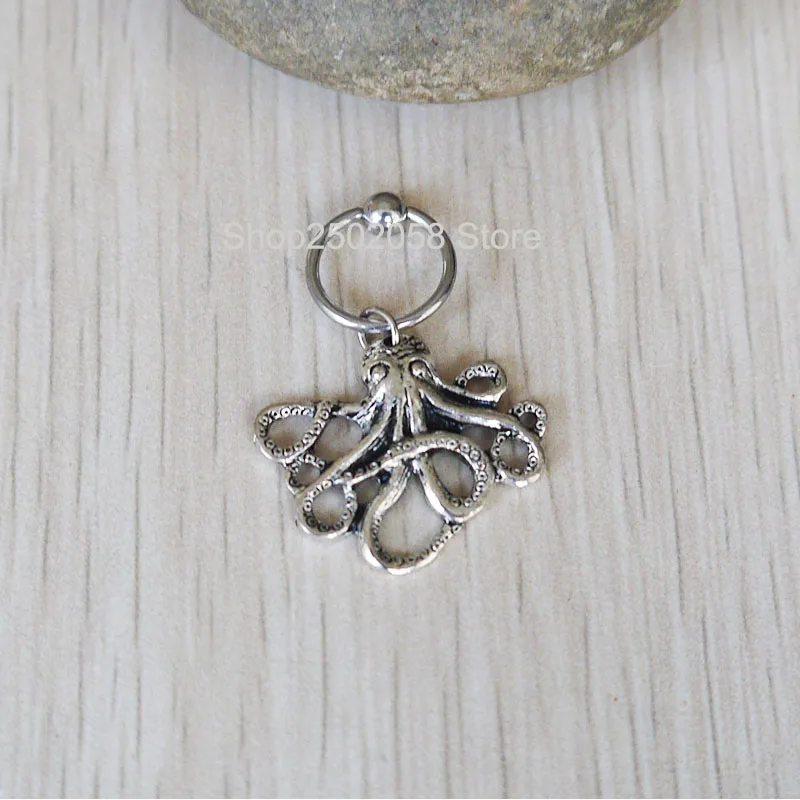 Новинка 2 шт. симпатичный Осьминог хрящ завитка пирсинг кольцо серьга