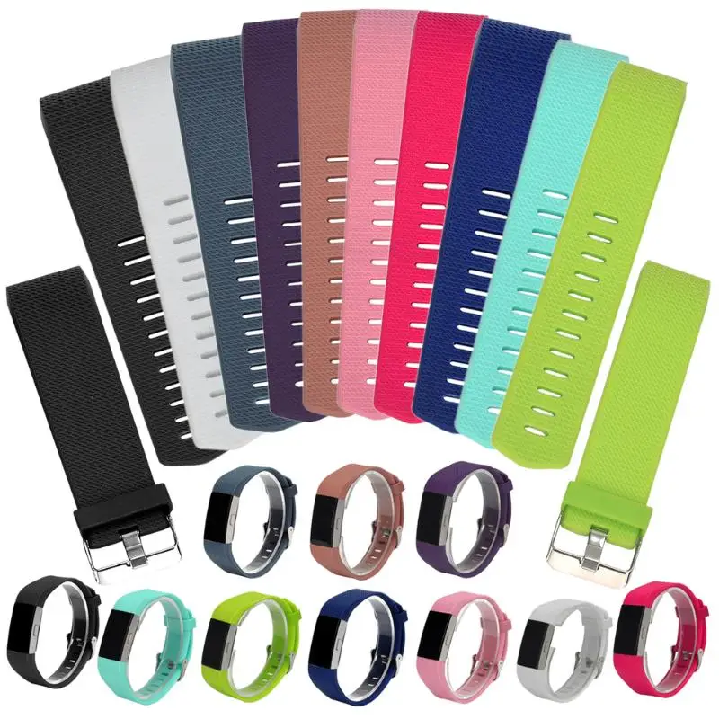 Силиконовый ремешок для смарт часов регулируемый сменный Браслет Fitbit Charge 2|strap
